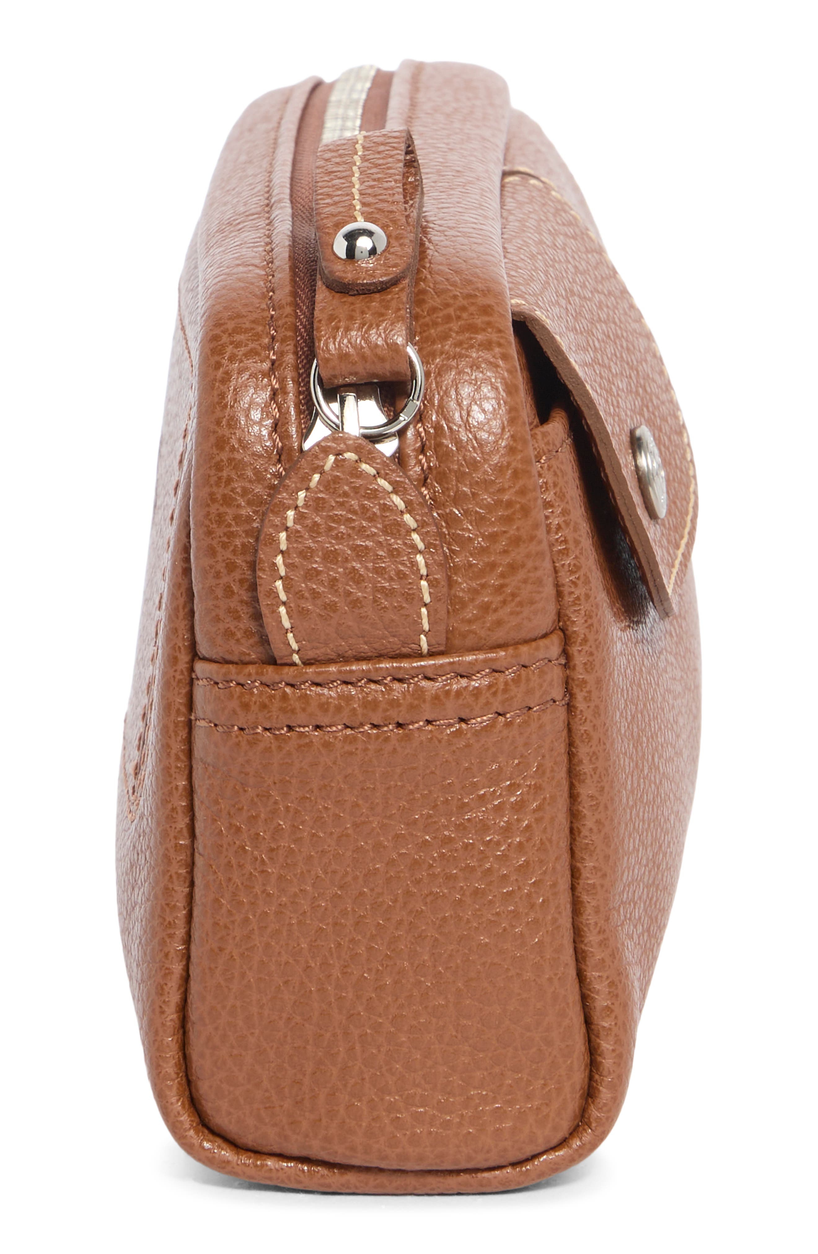 Longchamp Wide Cosmetic Case, Alternate, color, 