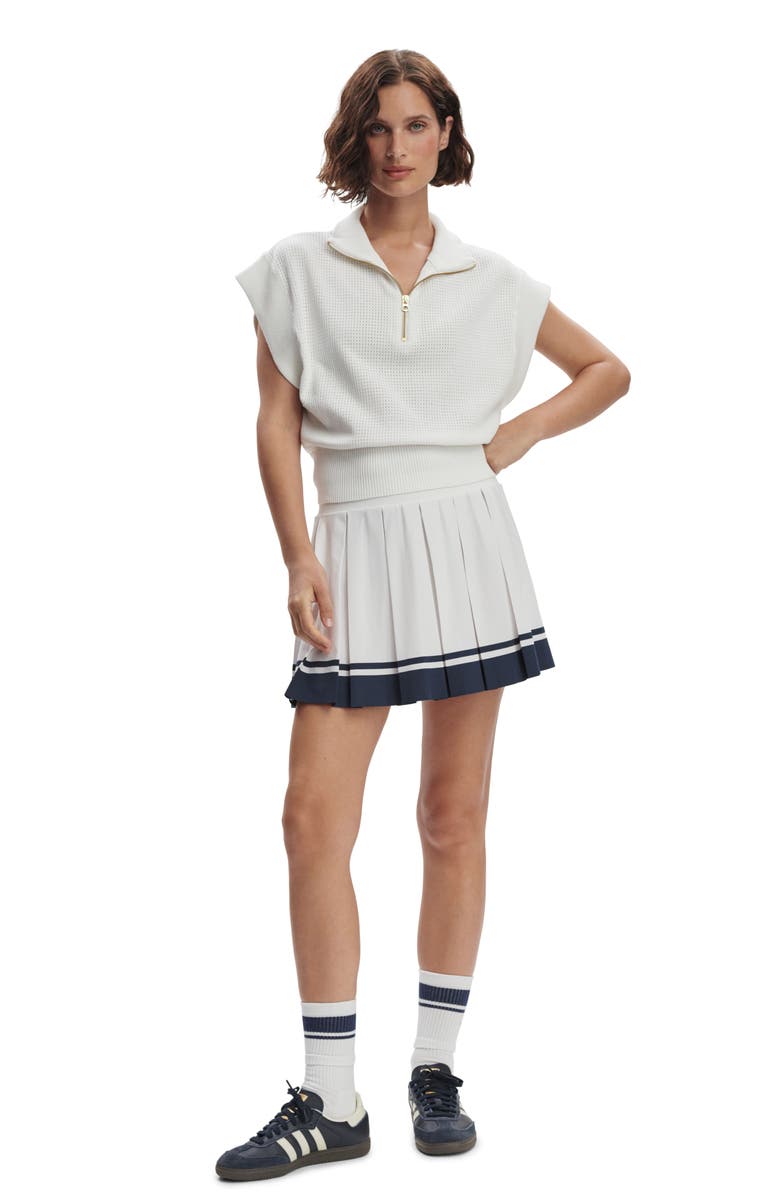 Varley Fulton Half-Zip Crop Pullover, Alternate, color, White