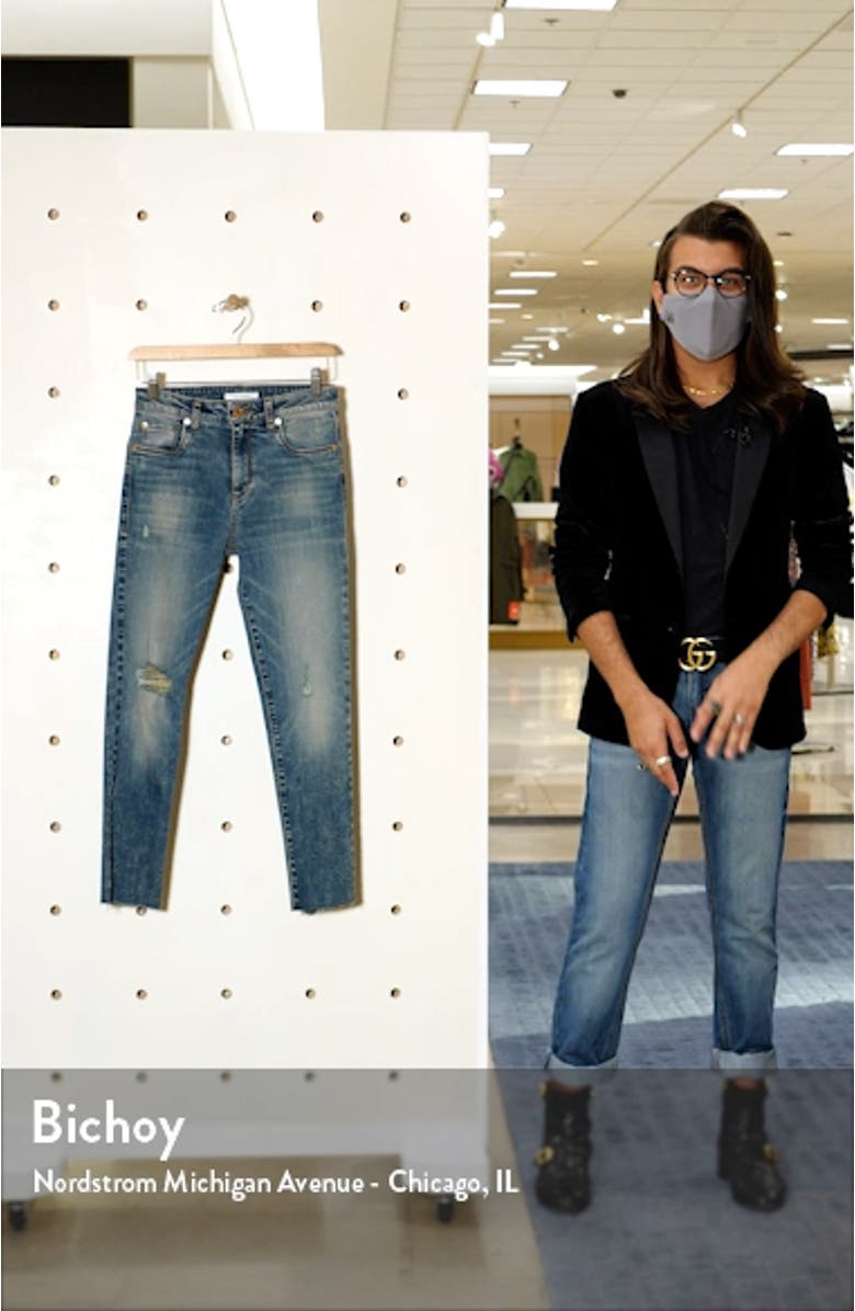 Caroline High Rise Straight Leg Jeans, sales video thumbnail