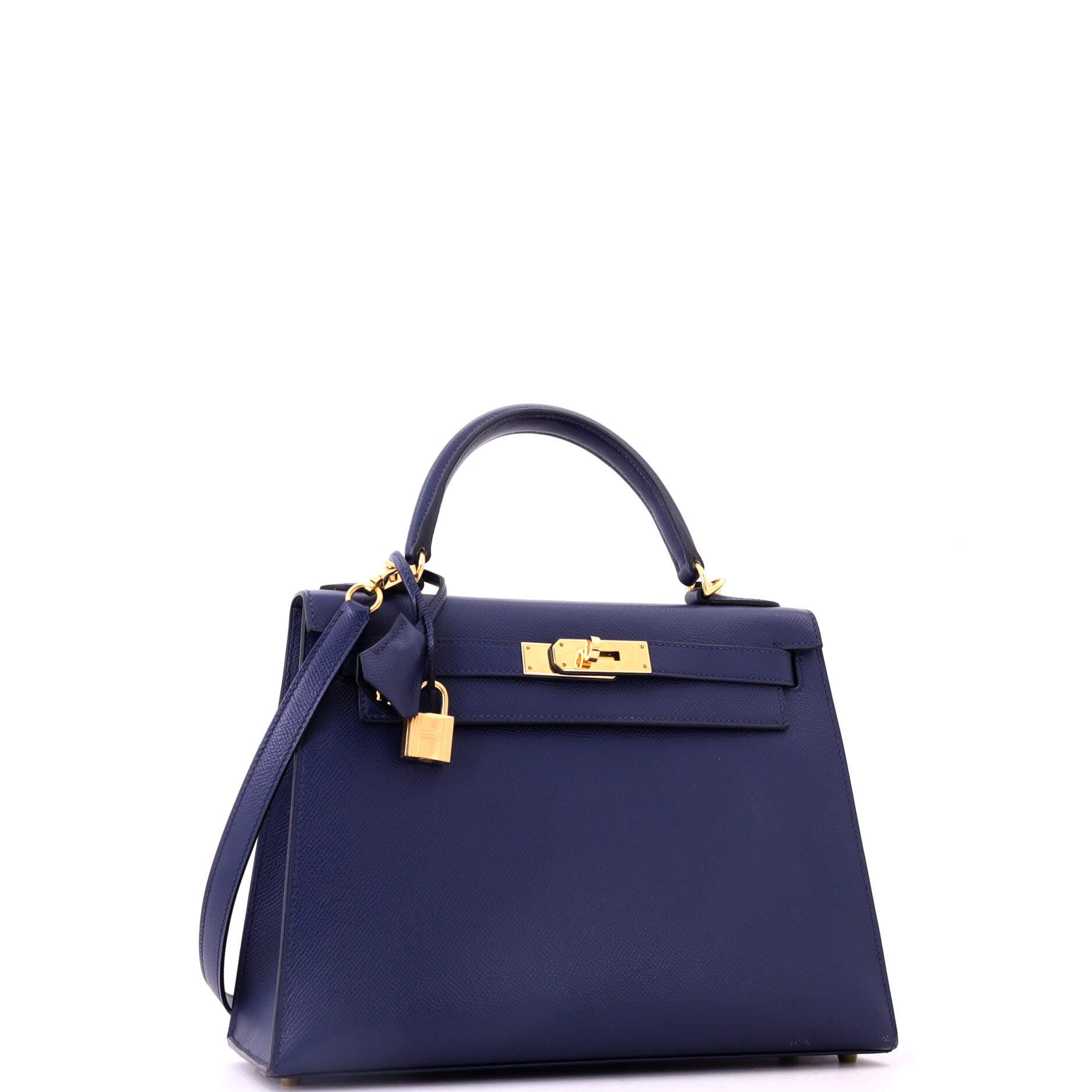 Kelly Handbag Blue Epsom with Gold Hardware 28, Alternate, color, Bleu Saphir