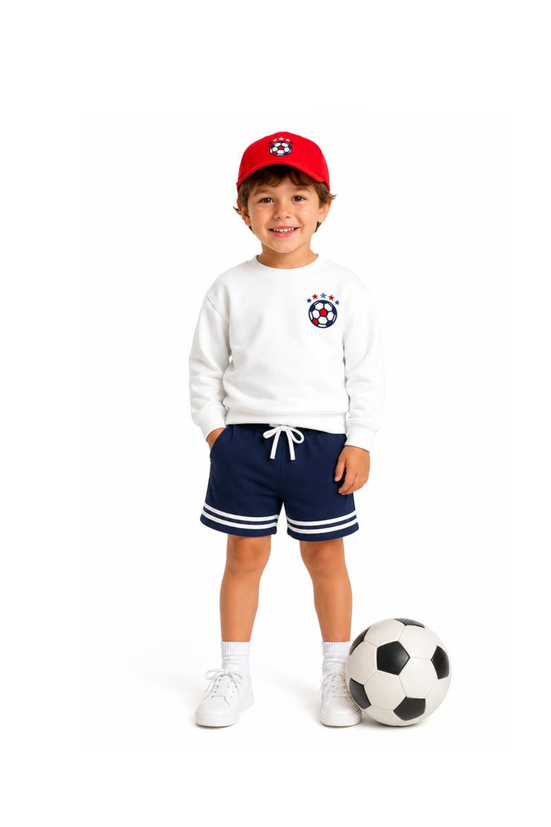 USA Soccer Club Crewneck Sweatshirt, Alternate, color, White