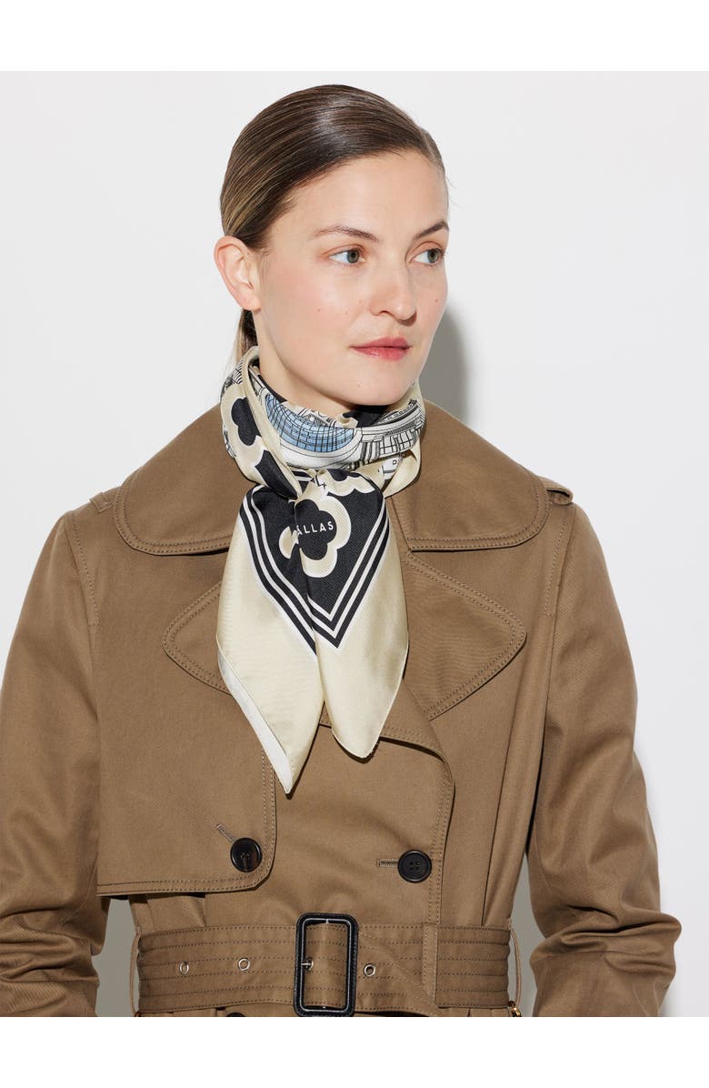 Callas Milano Milan Silk Scarf, Alternate, color, Black