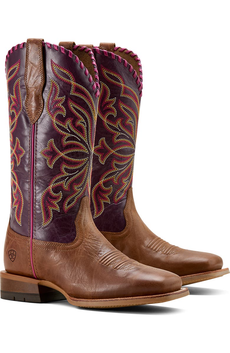 Ariat Showdown Western Boot, Alternate, color, Brown