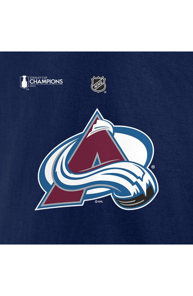 FANATICS Men's Fanatics Branded Nathan MacKinnon Navy Colorado Avalanche 2022 Stanley Cup Champions Big & Tall Name & Number T-Shirt, Alternate, color,