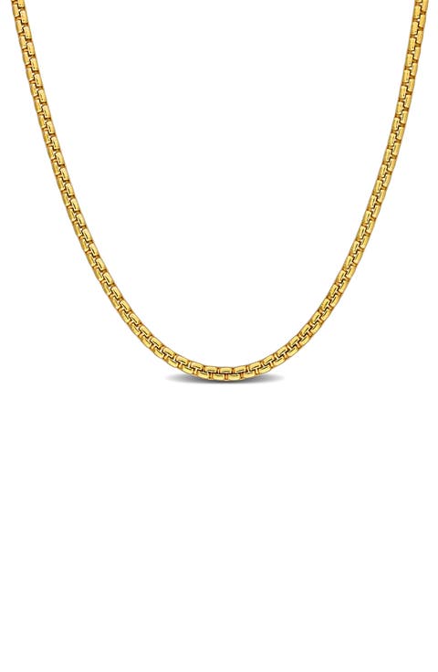 Box Link Chain Necklace, 1.10mm