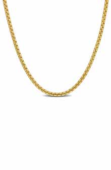 DELMAR Box Link Chain Necklace, 1.10mm
