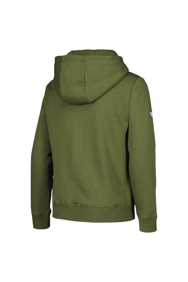 Youth Levelwear Olive Vegas Golden Knights Podium Fleece Pullover Hoodie, Alternate, color, Olive