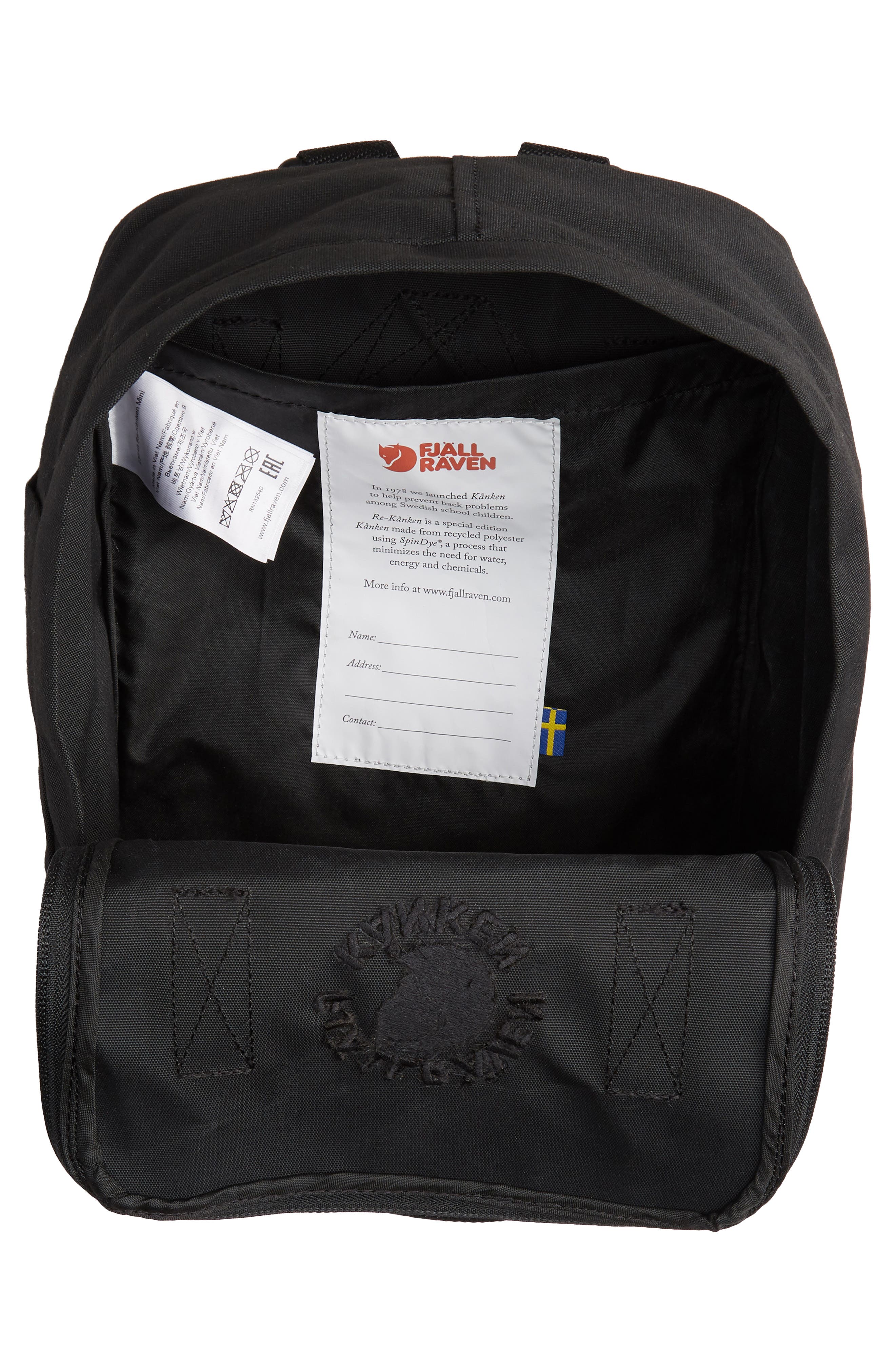Fjällräven Mini Re-Kånken Water Resistant Backpack, Alternate, color, 