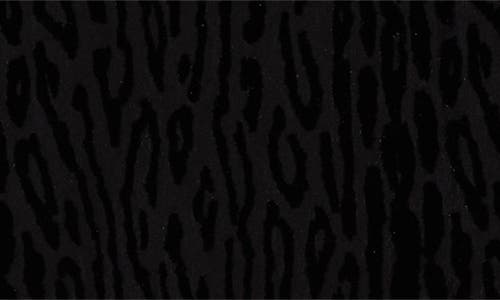 Paige Eisa Leopard Velvet Burnout T-shirt In Black
