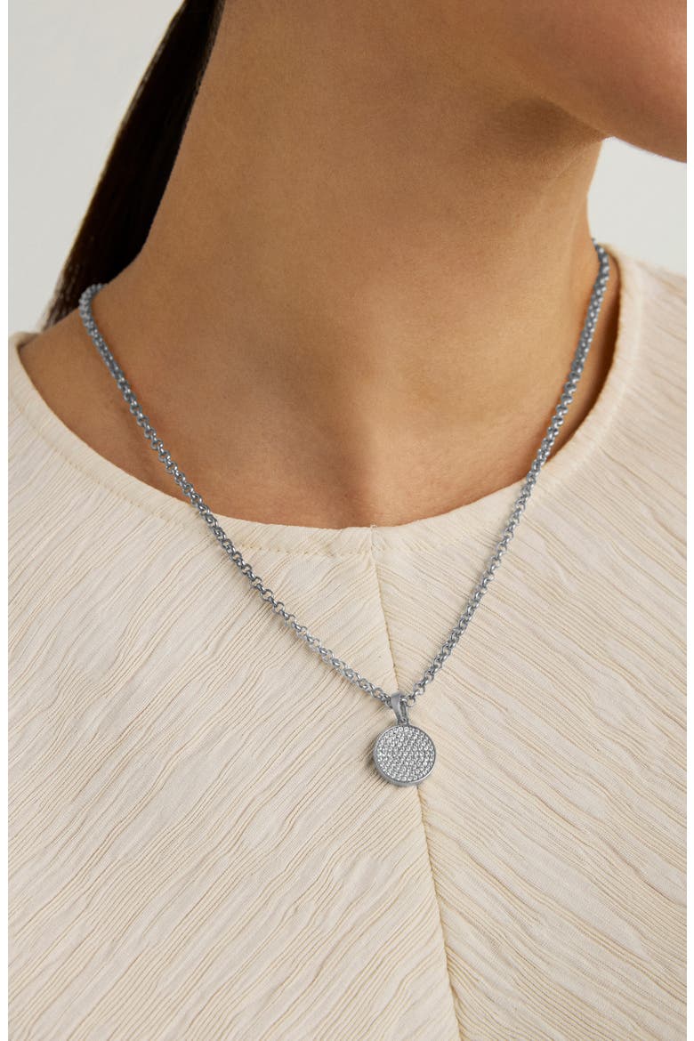 Madeleine Pavé Pendant Necklace, Alternate, color, WHITE CZ