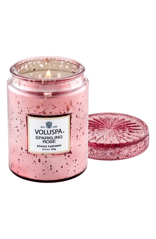 Voluspa Sparkling Rose Small Jar Candle In Pink