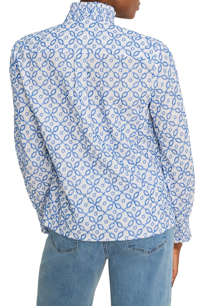 Embroidered Tile Shirt, Alternate, color, BLUE MULTI