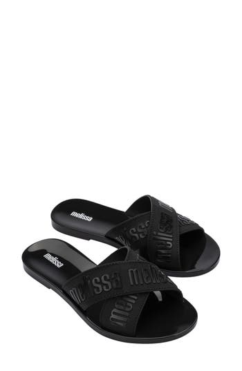 Melissa Lover Slide Sandal In Black