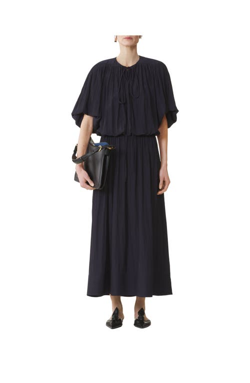 Lanvin Midi Dress In Charmeuse In Gray