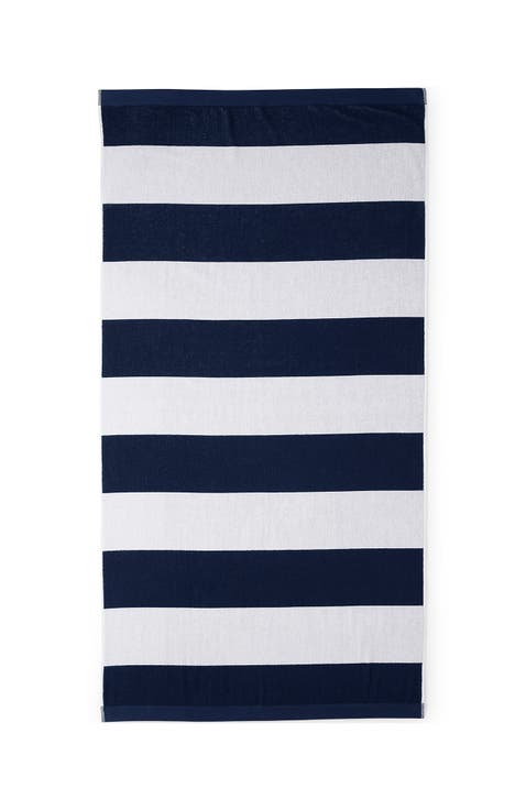 Cabana Rugby Stripe Beach Towel