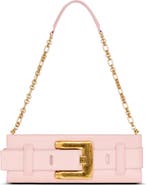 Balmain Anthem smooth leather clutch