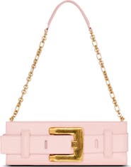 Balmain Anthem smooth leather clutch