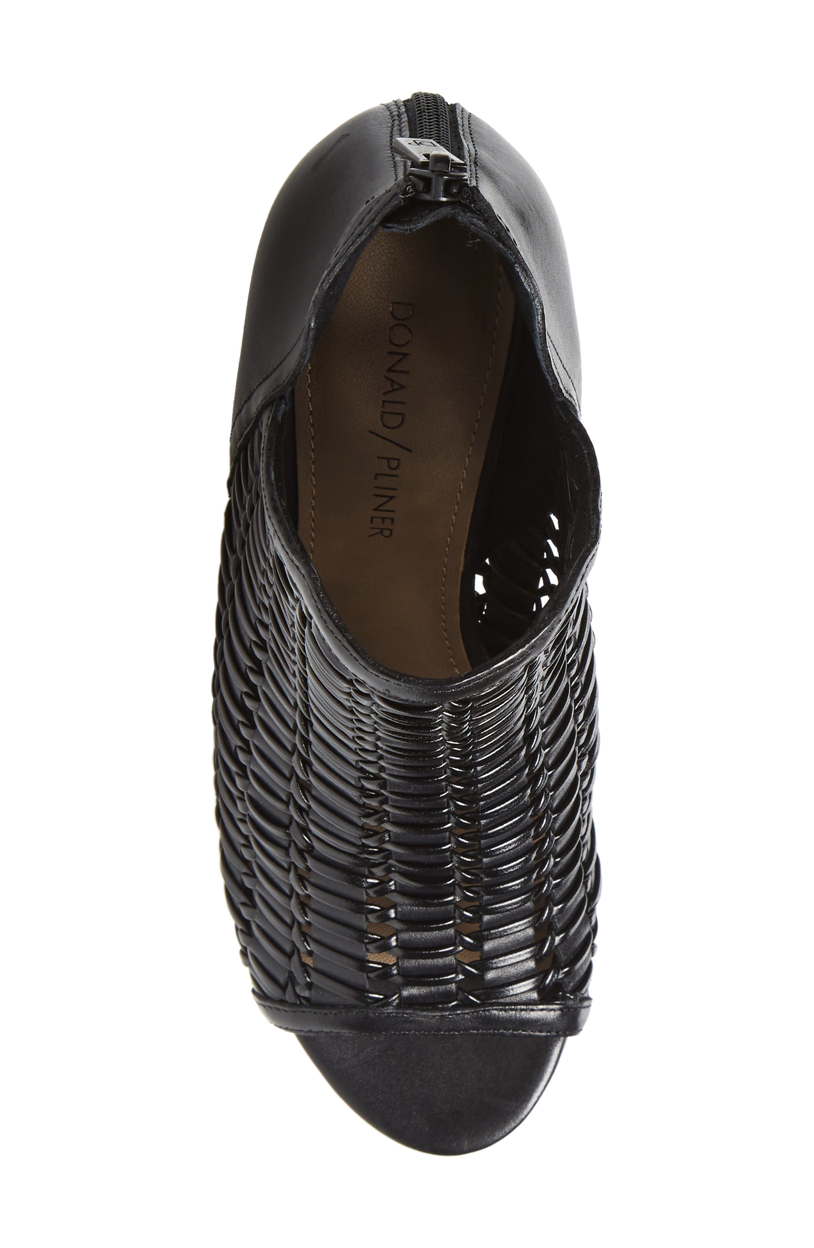 Donald Pliner Jacqi Woven Open Toe Bootie, Alternate, color, 