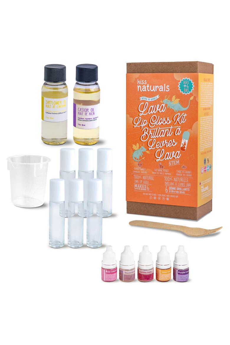 Diy Lava Lip Gloss Craft Kit for Kids, Alternate, color, Multicolored