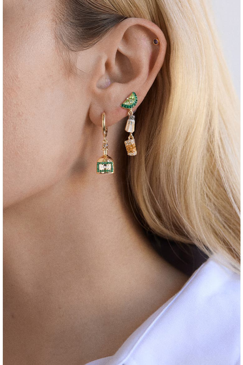 On The Rocks Set of 2 Drop Earrings, Alternate, color, GOLD MULTI