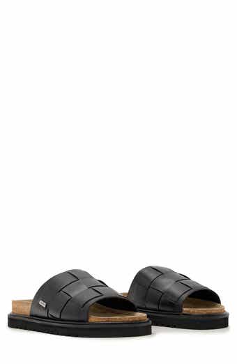 Randal Woven Leather Slide Sandal
