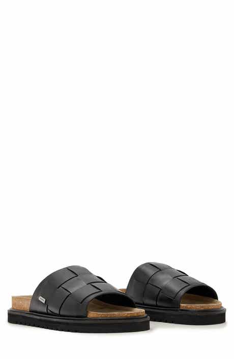 Randal Woven Leather Slide Sandal