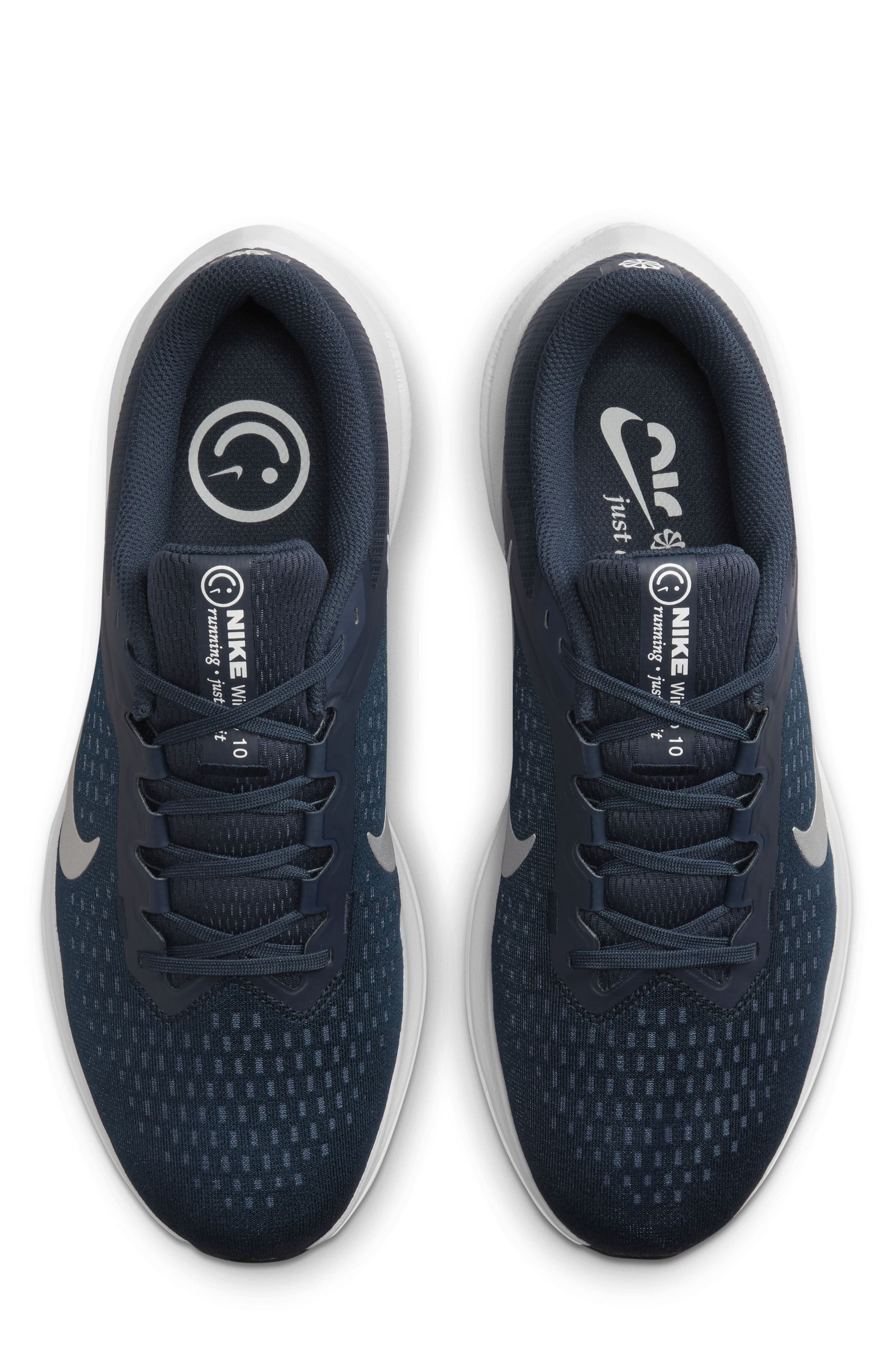 Nike Air Winflo 10 Running Shoe, Alternate, color, 400 Clgnvy/M Silv