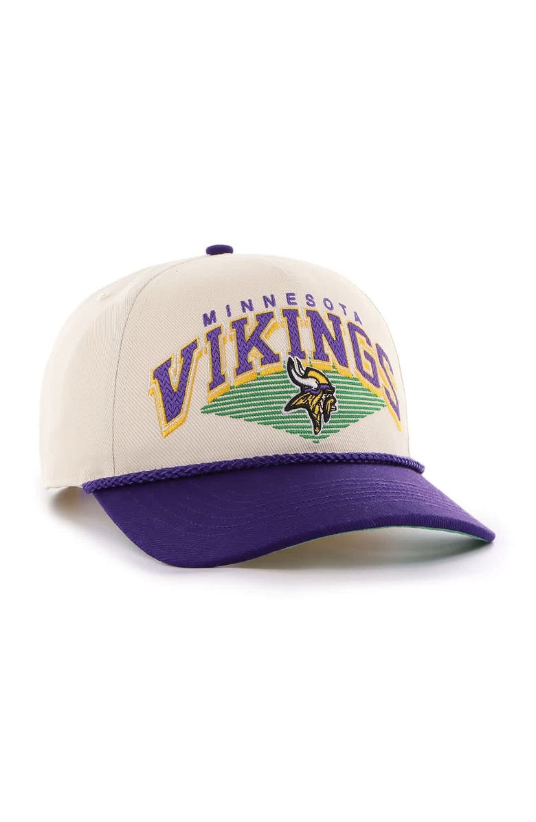 '47 Men's '47  Cream Minnesota Vikings Pomona Rope Adjustable Hitch Hat, Alternate, color, Cream