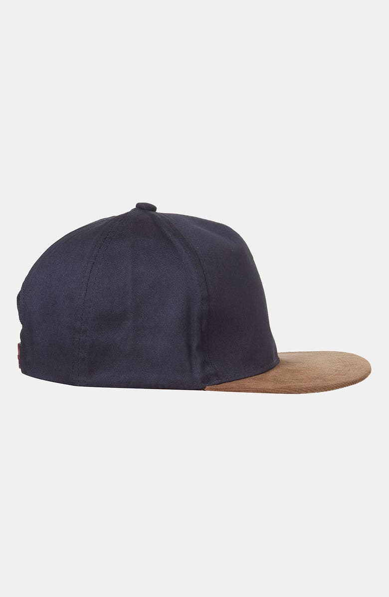 Topman Corduroy Snapback Cap, Alternate, color,