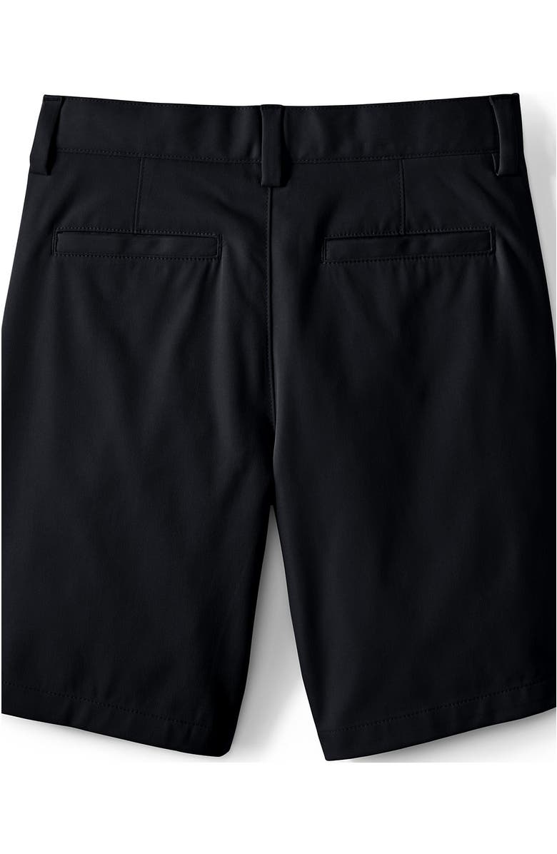 Lands' End School Uniform Boys Active Chino Shorts, Alternate, color, Black