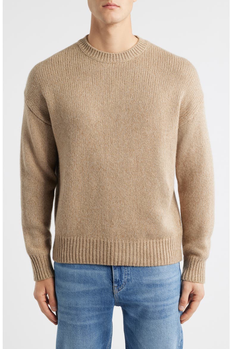 Hunter Cashmere & Cotton Sweater, Main, color, OPEN BEIGE