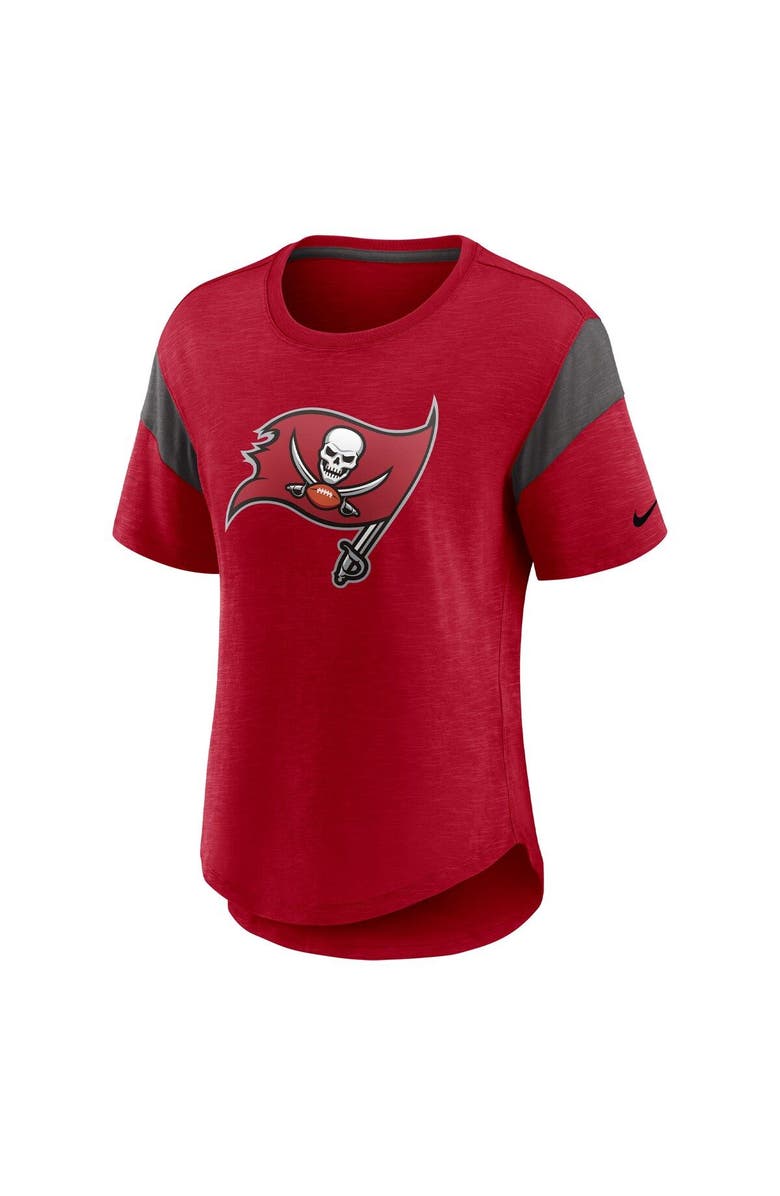Nike Women's Nike Heather Red Tampa Bay Buccaneers Primary Logo Fashion Top, Alternate, color, 