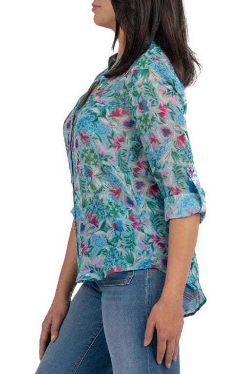 KUT FROM THE KLOTH KUT FROM THE KLOTH JASMINE CHIFFON BUTTON-UP SHIRT 