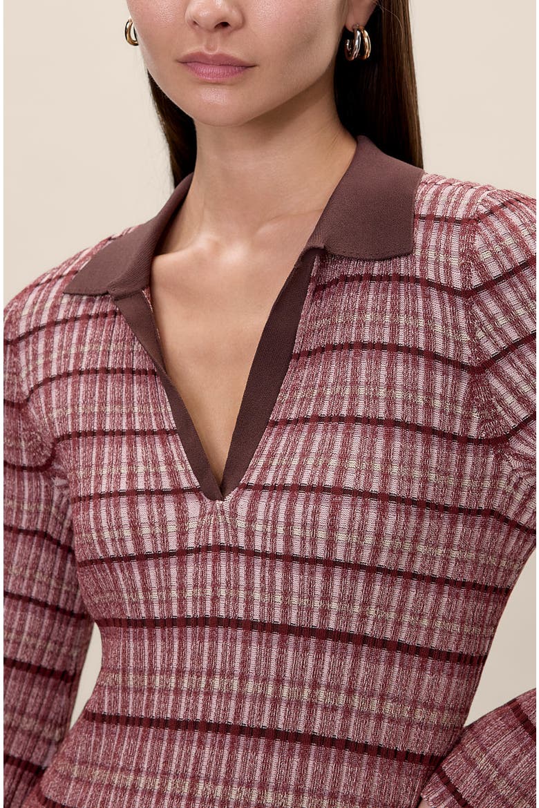 Laine Knit Sweater, Alternate, color, Tearose Multi