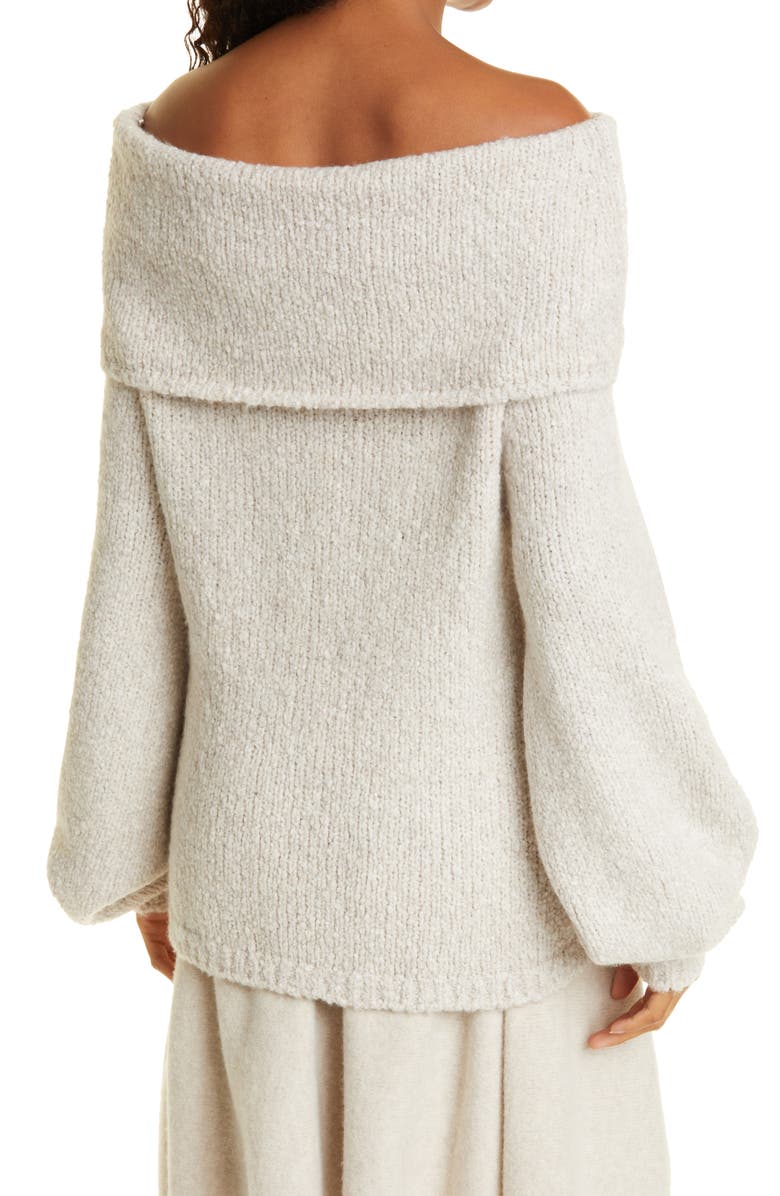 Vince Camuto Off the Shoulder Wool & Cashmere Blend Sweater, Alternate, color,
