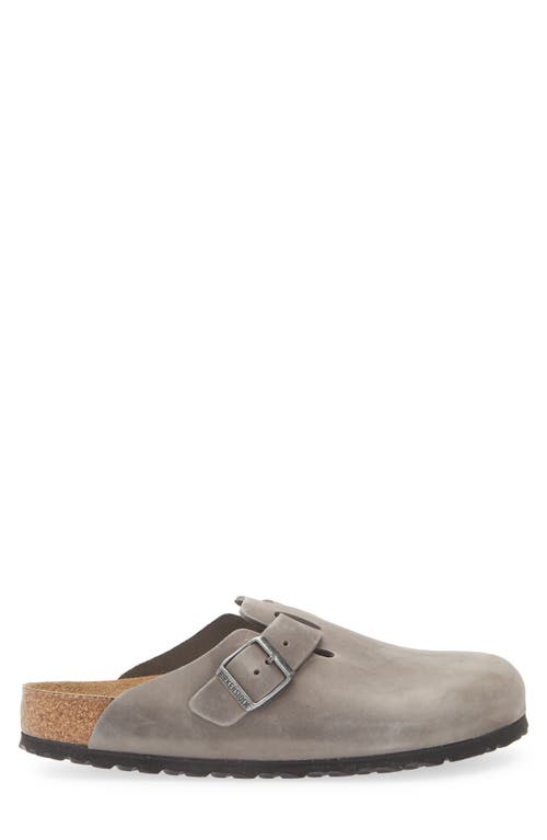 Birkenstock Closed-toe Dove Grey Sandals With Adjustable Strap In Gray