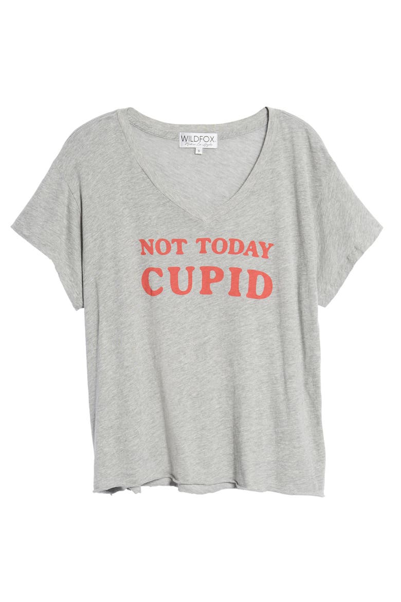 Not Today Cupid Tee, Alternate, color, HEATHER