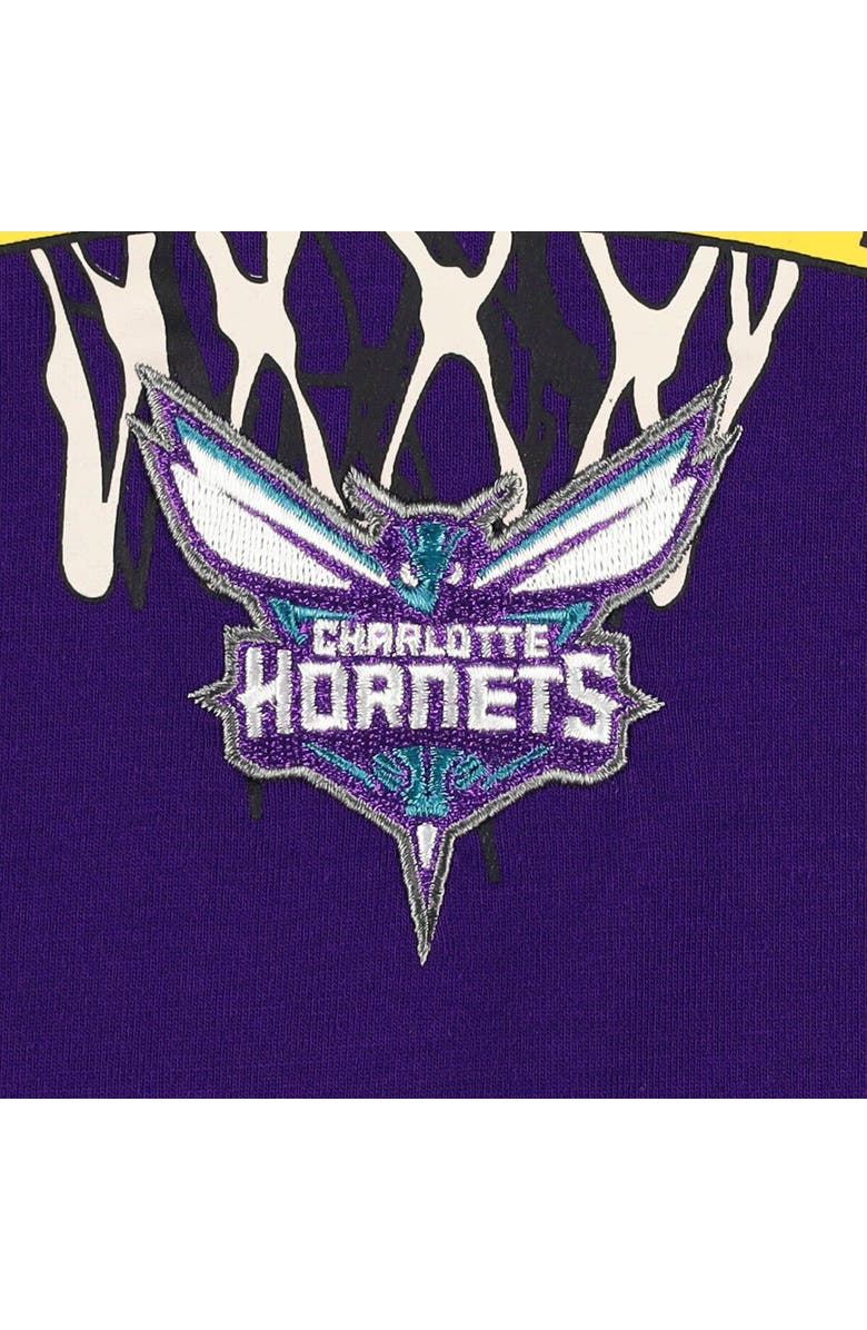 TOMMY JEANS Men's Tommy Jeans Purple Charlotte Hornets Tim Backboard T-Shirt, Alternate, color, Purple