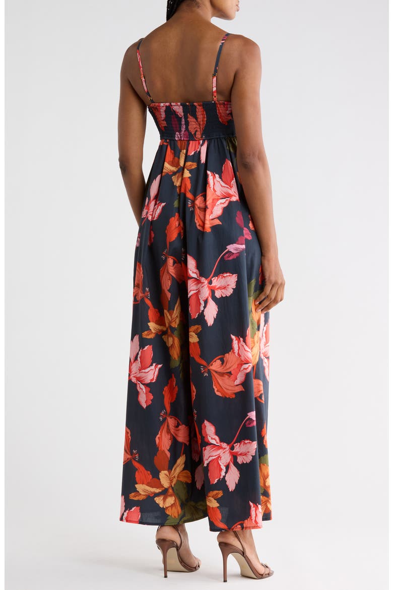 Ottie Wide Leg Jumpsuit, Alternate, color, NAVY MULTI SKETCHED IRIS