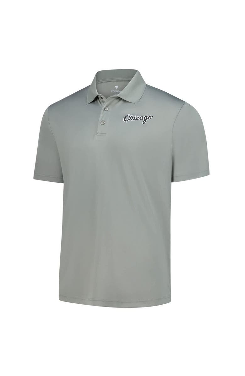 FANATICS Men's Fanatics Gray Chicago White Sox Logo Polo, Alternate, color, Gray