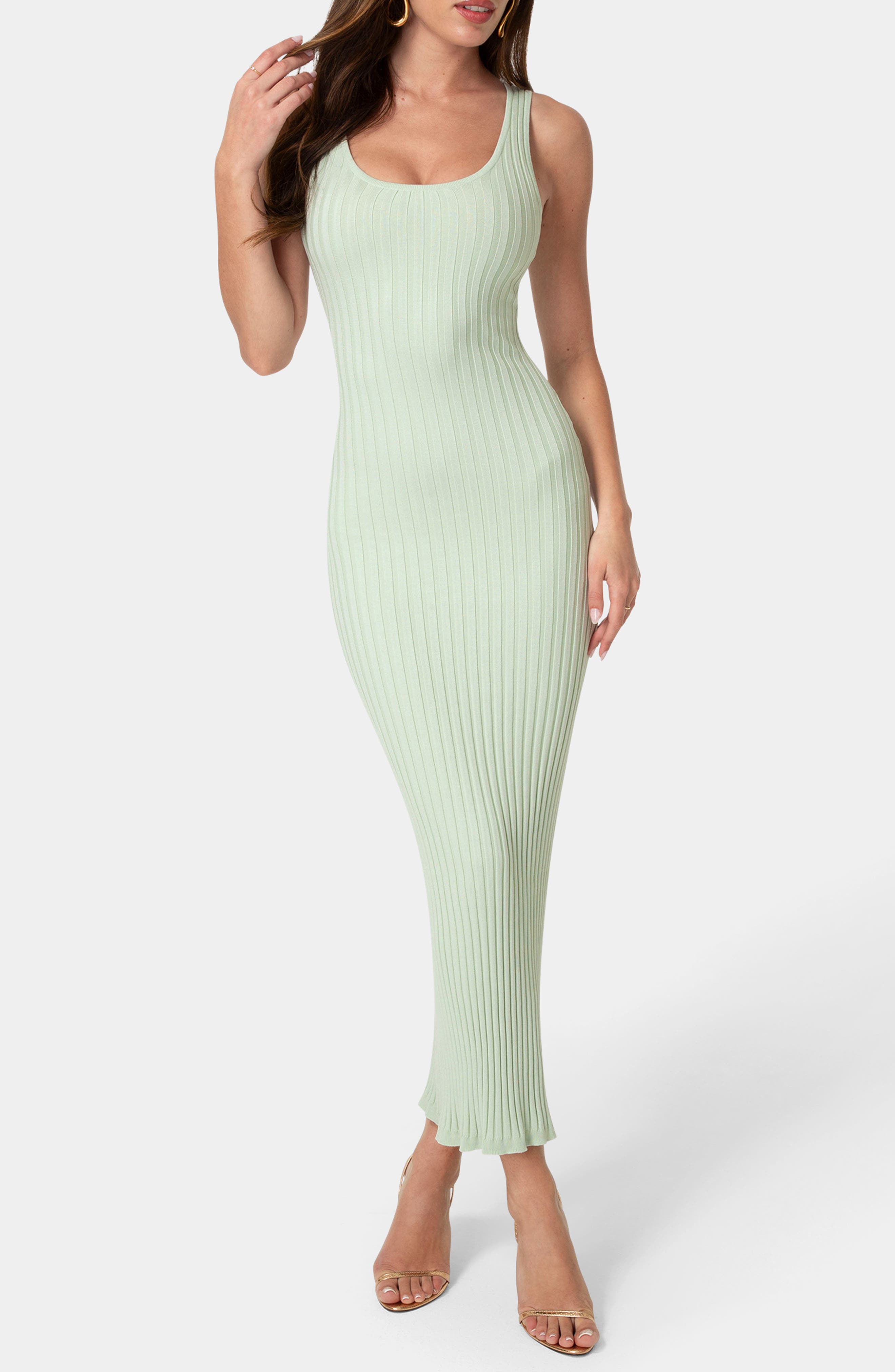 Sleeveless Ribbed Maxi Dress - image 5