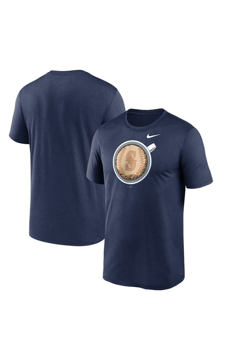 Nike Men's Nike  Navy Seattle Mariners Coffee Hometown Legend Performance T-Shirt, Main, color, Navy
