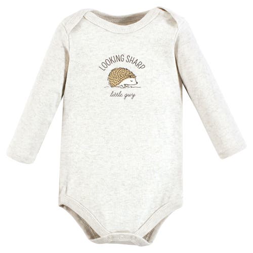 Hudson Baby Five-piece Collection Of Long-sleeve Cotton Bodysuits In Multi