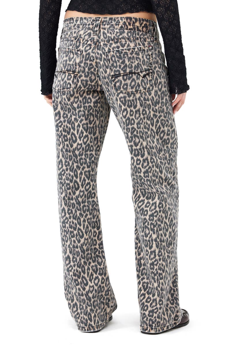 BDG Urban Outfitters Kayla Leopard Wide Leg Jeans, Alternate, color, 