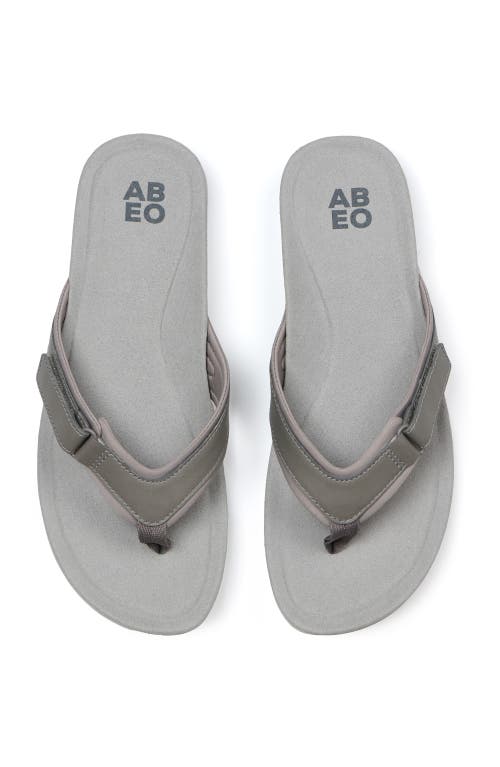 Abeo Oasis Sport Flip Flop In Nickel - Regular