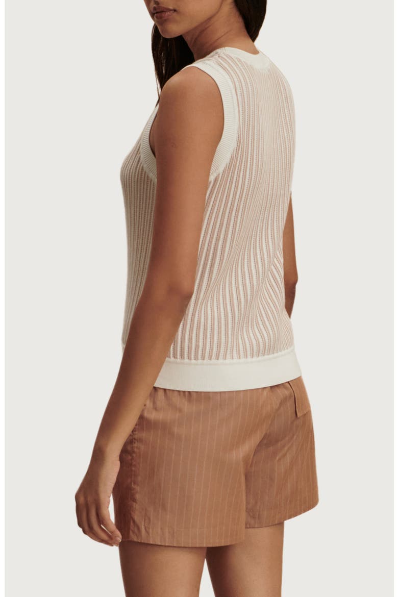 Aldcroft Rib Knit Cotton Tank, Alternate, color, SNOW WHITE