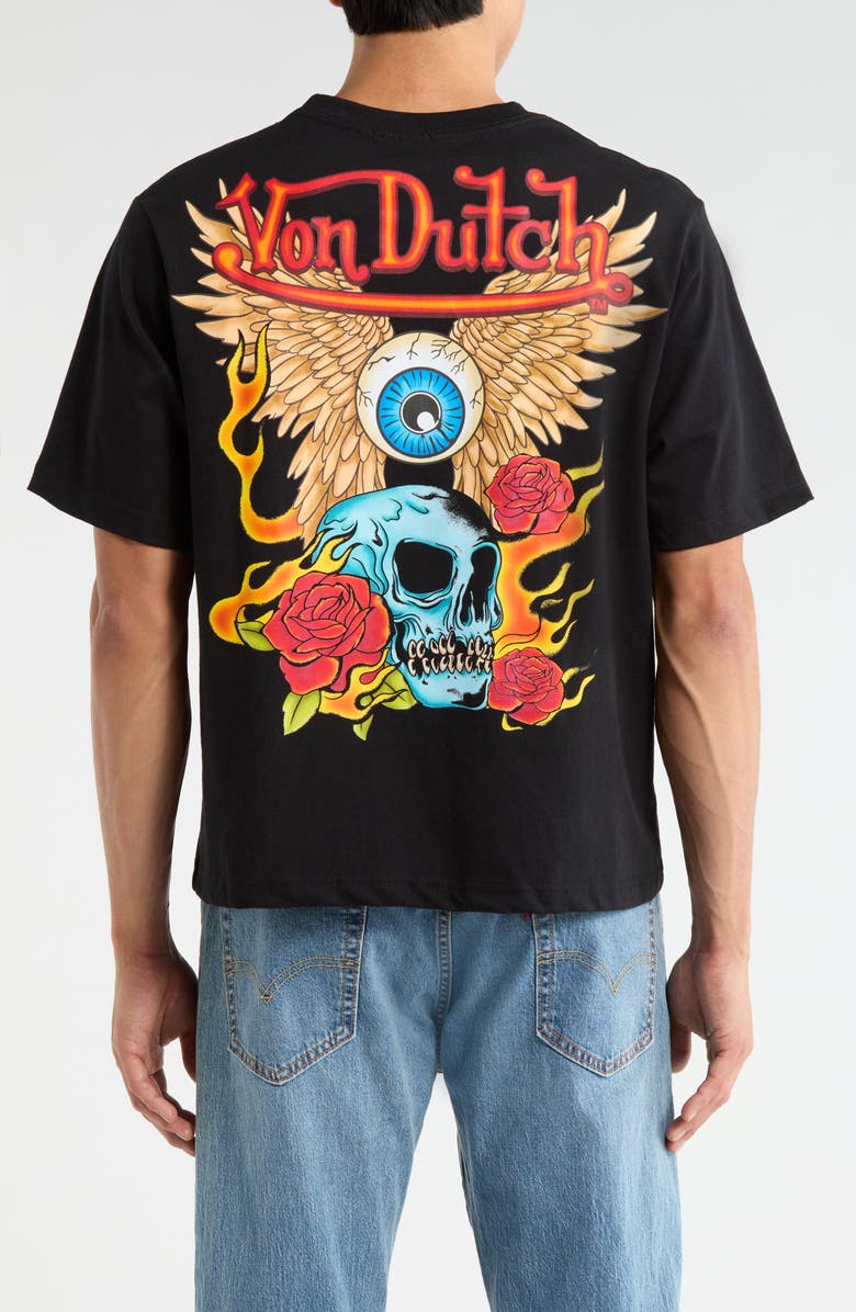 Von Dutch Oversize Graphic T-Shirt, Alternate, color, Jet Black