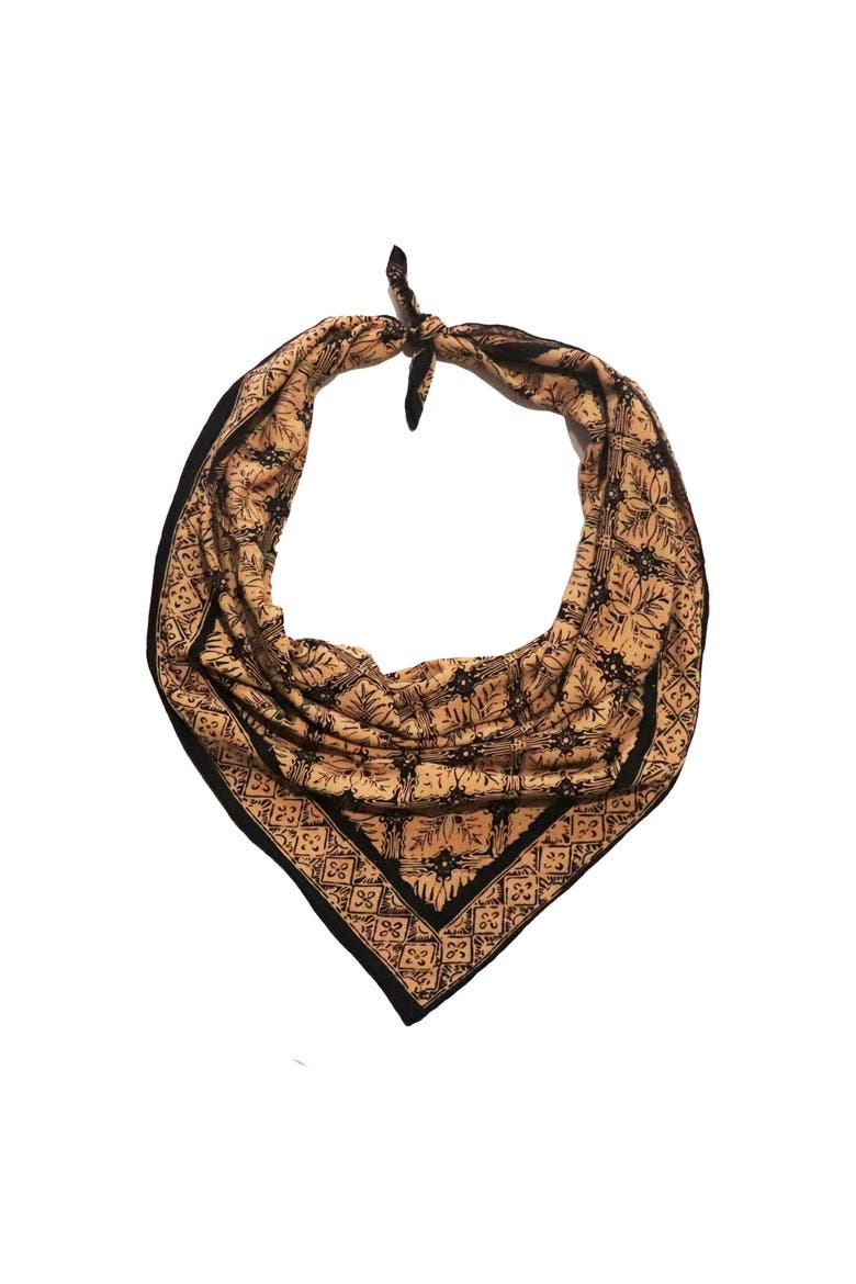 Oversized Hand Dyed Batik Bandana, Alternate, color, Harvest
