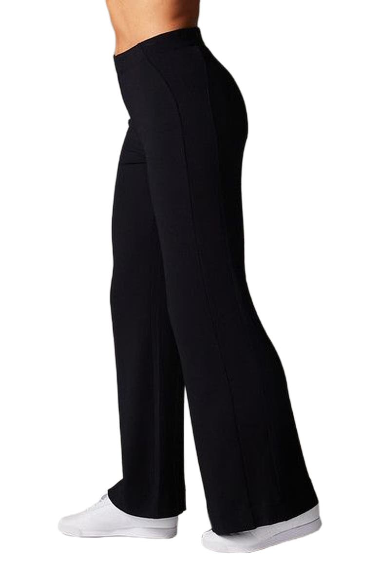 Tavi Cozy Luxe Wide Leg Pant, Alternate, color, Ebony