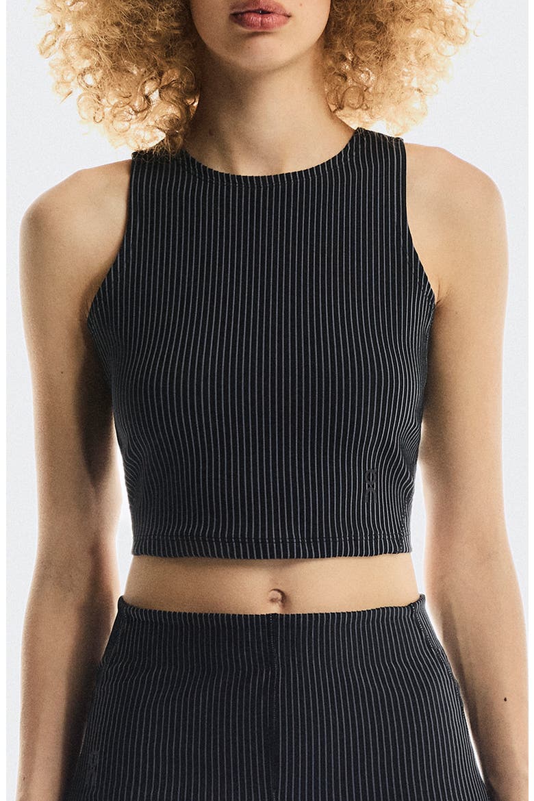 All-Day Rib Racerback Tank, Main, color, BLACK/ ROCK
